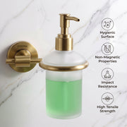 Plantex 304 Grade Stainless Steel Liquid Soap Dispenser/Shampoo Dispenser/Hand Wash Dispenser/Bathroom Accessories - Daizy (Antique)