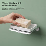 Plantex Stainless Steel with ABS Material Wall Mounted Soap Holder/Soap Case Holder for Bathroom/Bathroom Accessories - (Chrome)