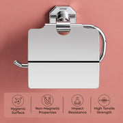 Plantex 304 Grade Stainless Steel Toilet/Tissue Paper Holder Stand for Washroom Bathroom Accessories - Nipron (Chrome)