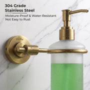 Plantex 304 Grade Stainless Steel Liquid Soap Dispenser/Shampoo Dispenser/Hand Wash Dispenser/Bathroom Accessories - Daizy (Antique)