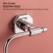 Plantex 304 Grade Stainless Steel Napkin Hanger for Wash Basin/Towel Holder for Bathroom/Napkin Ring for Kitchen/Bathroom Accessories - Nipron (Chrome)