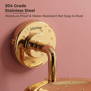 Plantex 304 Grade Stainless Steel Soap Holder for Bathroom Wall - Soap Stand/Dish/Accessories - Daizy (Golden)