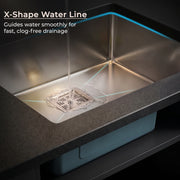 Plantex Premium Stainless Steel Kitchen Sink/Heavy-Duty Sink for Kitchen with 25 Years Warranty by Plantex/Single Bowl Sink with Square Coupling, Hose Pipes and Drain Racks (Matt- 30 x 18 x 9 Inches)