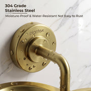 Plantex 304 Grade Stainless Steel 2in1 Soap Holder with Tumbler Holder/Bathroom Accessories - Daizy (Antique)