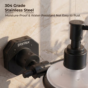 Plantex 304 Grade Stainless Steel Soap Dispenser for Bathroom/Liquid Dispenser for Kitchen/Shampoo Dispenser/Bathroom Accessories - Nipron (Black)