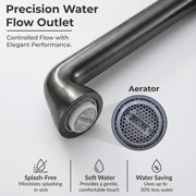 Plantex Brass Wash Basin Mixer Tap/Hot & Cold Basin Mixer Faucet/Deck Mount Pillar Spout for Bathroom Sink - Pack of 1 (APS-4600, Gun Metal)