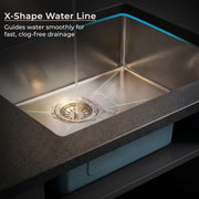 Plantex Stainless Steel 304 Grade Double Bowl Sink for Kitchen/Handmade Steel Kitchen Sink with 7 Years of Warrenty by Plantex/Sink with All Fitting & Drying Rack Included(Silver Matt-37x18 Inches)