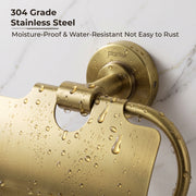 Plantex 304 Grade Stainless Steel Toilet Paper Roll Holder for Bathroom/Tissue Paper Holder/Bathroom Accessories - Daizy (Antique)