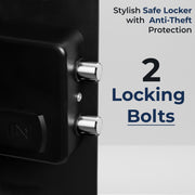 Plantex Safe Locker for Home/56 Litre Hotel Safe Tijori Box/Digital Locker/Electronic Safety Locker with Master & User Dual Code Access with Emergency Key/2 Years Warranty By Plantex (Black)
