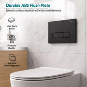Plantex Flush Plate/Dual Flush Plate for Toilet/Mechanical Dual-Flush Plate/Water-Saving Technology  Pack of 1 (4519, Black)