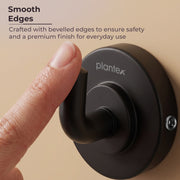 Plantex 304 Grade Stainless Steel Robe Hook/Cloth-Towel Hanger/Napkin Hanger/Bathroom Accessories - Daizy (Black)