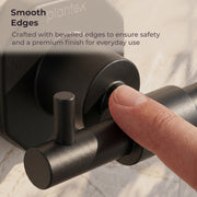Plantex 304 Grade Stainless Steel Robe Hook/Cloth Holder/Towel Hanger/Bathroom Accessories - Nipron (Black)