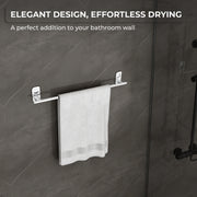 Plantex Dream Stainless Steel Towel Hanger for Bathroom/Single Towel Rod/Bar/Bathroom Accessories (24inch) - Chrome - Pack of 1