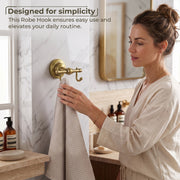 Plantex 304 Grade Stainless Steel Robe Hook/Cloth-Towel Hanger/Napkin Hanger/Bathroom Accessories - Skyllo (Antique)