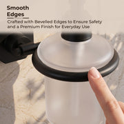 Plantex 304 Grade Stainless Steel Soap Dispenser for Bathroom/Liquid Dispenser for Kitchen/Shampoo Dispenser/Bathroom Accessories - Nipron (Black)