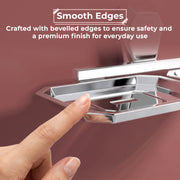 Plantex Double Soap Dish for Bathroom/304 Grade Stainless Steel Dual Soap Holder/Soap Case/Soap Stand/Bathroom Accessories - Pack of 1 (PM-2408, Chrome)