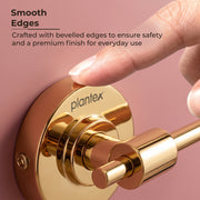 Plantex 304 Grade Stainless Steel Liquid Soap Dispenser/Shampoo Dispenser/Hand Wash Dispenser/Bathroom Accessories Pack of 1, Daizy (Golden)