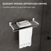 Plantex Dream Stainless Steel Towel Rack for Bathroom/Towel Stand/Towel Hanger/Bathroom Accessories - (24 Inch-Chrome) - Pack of 1