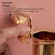 Plantex Tumbler Holder for Bathroom/304 Grade Stainless Steel Toothbrush Holder/Toothpaste/Razor Holder/Bathroom Accessories - Pack of 1 (Gold)