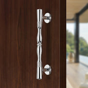 Plantex Door Handle/Stainless Steel Main Door Handle/8 Inch Pull-Push Handle - Pack of 1 (S-143,Chrome)