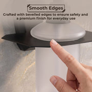 Plantex Liquid Soap Dispenser for Bathroom/304 Grade Stainless Steel Shampoo Dispenser/Handwash Dispenser/Bathroom Accessories - Pack of 1 (PMB-2407, Z-Black)