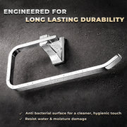 Plantex Towel Ring for Bathroom/Pure Brass Towel Holder/Towel Stand/Towel Hanger/Bathroom Accessories - Pack of 1 (APS-DL-08, Chrome)