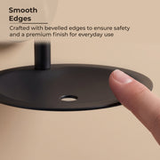 Plantex 304 Grade Stainless Steel Soap Holder/Stylish and Durable Soap Dish for Bathroom/Single Soap Tray/Bathroom Accessories - Daizy (Black)
