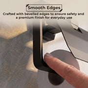 Plantex Toilet Paper Holder for Bathroom/304 Grade Stainless Steel Tissue Paper Roll Holder/Bathroom Accessories - Pack of 1 (PMB-2410, Z-Black)