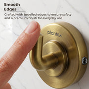 Plantex 304 Grade Stainless Steel Robe Hook/Cloth-Towel Hanger/Napkin Hanger/Bathroom Accessories - Daizy (Antique)
