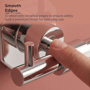 Plantex 304 Grade Stainless Steel Hook for Bathroom/Cloth Hanger for Wall/Hanger Hooks/Wall Hooks for Hanging Strong - Nipron (Chrome)