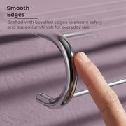 Plantex 304 Grade Stainless Steel Bathroom Towel Hanger/Towel Rack with Towel Rod/Towel Holder/Bathroom Accessories - Daizy (24-inch) Chrome