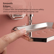 Plantex 304 Grade Stainless Steel Bathroom Soap Holder for Bathroom/Soap Bar Holder/Bathroom Accessories - Nipron (Chrome)