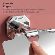 Plantex 304 Grade Stainless Steel Toilet/Tissue Paper Holder Stand for Washroom Bathroom Accessories - Nipron (Chrome)