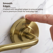 Plantex 304 Grade Stainless Steel Round Towel Holder for Washbasin/Bathroom/Towel Ring/Napkin Ring for Kitchen/Bathroom Accessories - Daizy (Antique)