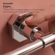Plantex 304 Grade Stainless Steel Towel Holder in Bathroom/Single Towel Rod for Bathroom/Cloth Hanger/Bathroom Accessories - Nipron (Chrome - 24 inch)