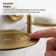 Plantex 304 Grade Stainless Steel Double Soap Holder/Soap Stand/Soap Dish for Bathroom and Wash Basin/Bathroom Accessories - Daizy (Antique)