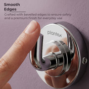 Plantex 304 Grade Stainless Steel Robe Hook/Cloth-Towel Hanger/Napkin Hanger/Bathroom Accessories - Daizy (Chrome)