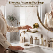 Plantex 304 Grade Stainless Steel Soap Holder Stand for Bathroom and Wash Basin Bathroom Accessories - Niko (Antique)