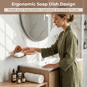 Plantex J4 Stainless Steel Double Soap Dish for Bathroom/Soap Holder for Bathroom/Wall Mounted Soap Holder/Bathroom Accessories (PVD Rose Gold Finish) Angel