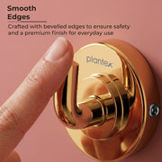 Plantex 304 Grade Stainless Steel Robe Hook/Cloth-Towel Hanger/Napkin Hanger/Bathroom Accessories Pack of 1, Daizy (Golden)