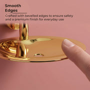 Plantex 304 Grade Stainless Steel Soap Holder for Bathroom Wall - Soap Stand/Dish/Accessories - Daizy (Golden)