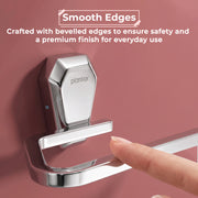 Plantex Towel Holder for Bathroom/304 Grade Stainless Steel Napkin Ring/Towel Hanger/Towel Ring/Bathroom Accessories - Pack of 1 (PM-2404, Chrome)