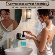 Plantex Liquid Soap Dispenser for Bathroom/304 Grade Stainless Steel Shampoo Dispenser/Handwash Dispenser/Bathroom Accessories - Pack of 1 (PMB-2407, Z-Black)