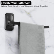 Plantex Stainless Steel Napkin Hanger for Washbasin/Napkin Holder for Bathroom/Towel Ring/Bathroom Accessories - Pack of 1 (Black)