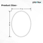 Plantex Unframed Unframed Oval Mirror for Wall/Mirror with Beveled Smooth Edges/Mirror for Bathroom/Dressing Room/Living Room/Bedroom/Entryway - (15 X 18 Inch), Clear