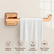 Plantex 304 Grade Stainless Steel Towel Ring for Wash Basin/Napkin Hanger for Bathroom/Towel Hanger/Towel Holder/Bathroom Accessories - Decan (Rose Gold)
