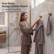 Plantex 304 Grade Stainless Steel Robe Hook/Cloth-Towel Hanger/Napkin Hanger/Bathroom Accessories - Daizy (Antique)