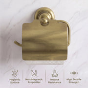 Plantex 304 Grade Stainless Steel Toilet Paper Roll Holder/Toilet Paper Holder in Bathroom/Kitchen/Bathroom Accessories - Skyllo (Antique)
