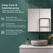 Plantex Planet Premium Bathroom Cabinet with Mirror/ 304 Stainless Steel Bathroom Mirror with Storage/Shelf for Wall with Mirror (18x18 Inch-Chrome)