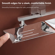 Plantex 304 Grade Stainless Steel  Double Soap Dish/Soap Case/Soap Holder/Soap Stand for Bathroom Accessories - Maxx (Chrome)
